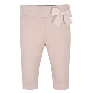 Baby girl light pink pants with bow - new! - baby girl pants - pink pants